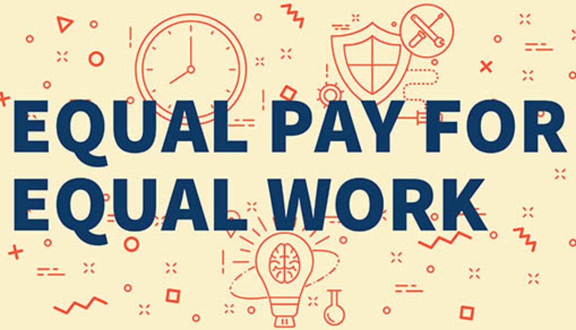 Conceptual,Business,Illustration,With,The,Words,Equal,Pay,For,Equal