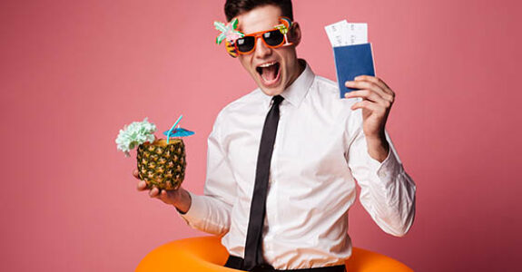 Happy,Man,In,Sunglasses,And,Official,Shirt,Showing,Cocktail,And