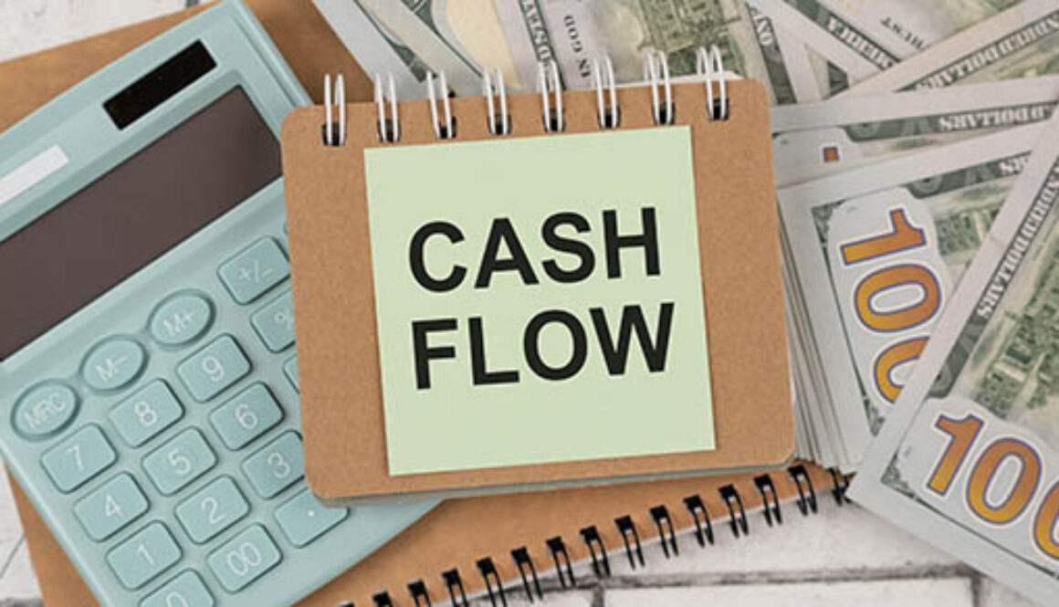 Cash,Flow,Text,Concept,On,Notebook,With,Office,Tools,And